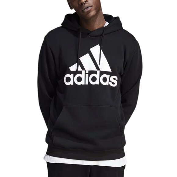 Adidas Men's Fleece Sweatsuit Size XL Black/White Big Logo Matching Outfit NWT - Picture 2 of 11